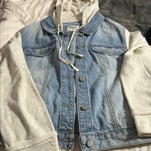 Mudd Blue and Gray Jean Jackets Classic Style